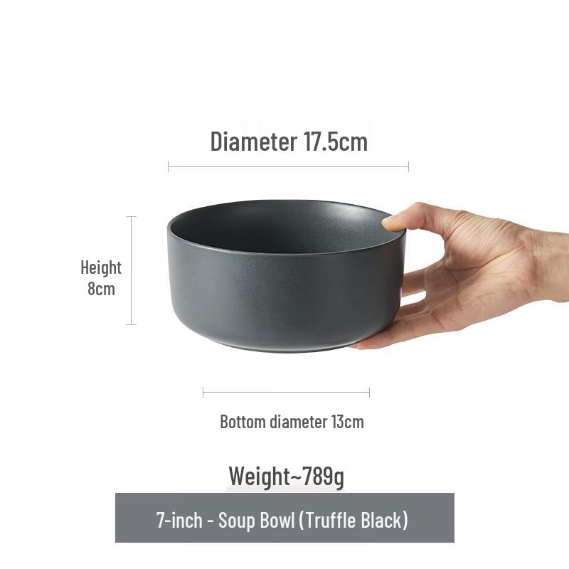 ZISIZ 7-inch Ceramic Soup and Noodle Bowl