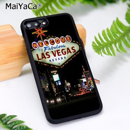 MaiYaCa Las Vegas Sign LIGHTS Nevada Phone Case For iPhone 17 Air 16 15 14 11 12 13 Pro MAX Plus coque Cover Shell