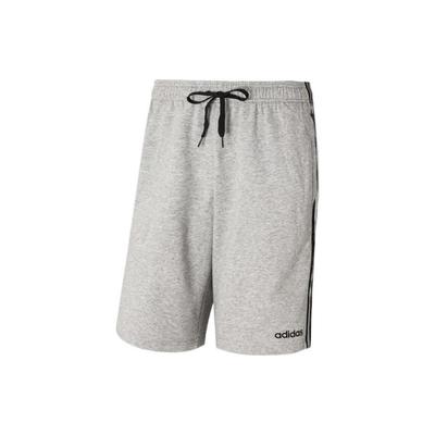 Striped Logo Training Knit Shorts Men Bottoms Grey DU7831