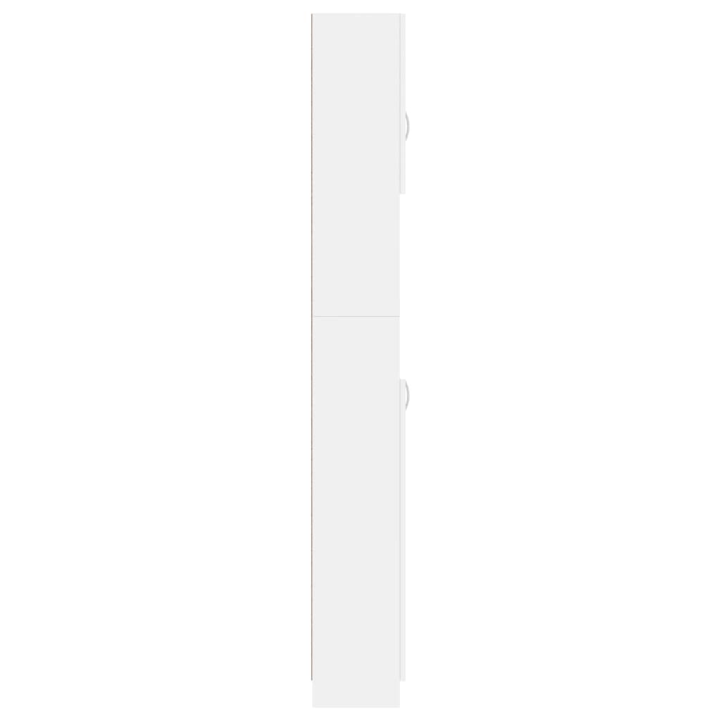 Bathroom Cabinet White 32 * 25.5 * 190 Cm Engineered Wood