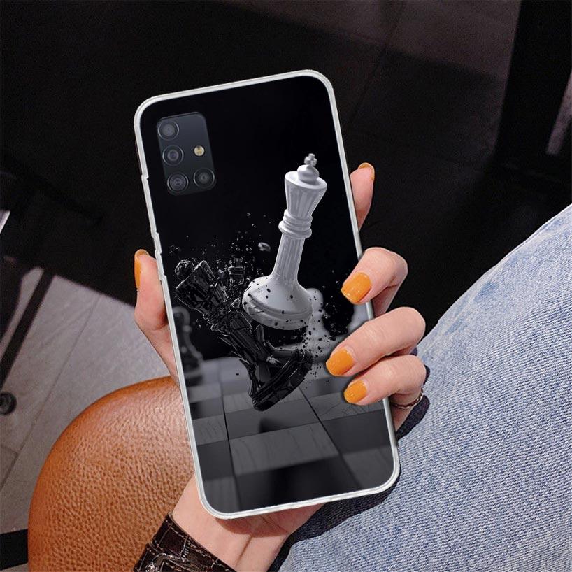 Wettkampf-Schachspiel Handyhülle Für Samsung Galaxy A52 A32 A22 A12 A51 A31 A50S A30S A20S A10S Note 20 Ultra 10 Plus S10 A72 A