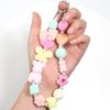 10 Stück Beflockte Acrylperlen Mischfarbe Mehrere Stile Spacer Anhänger Perle für Schmuckherstellung DIY Halskette Ohrringe Haarschmuck