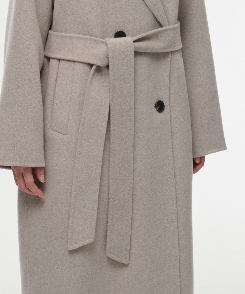 Musinsa Standard Woman Women'S Cashmere Blend Handmade Double Coat [Oatmeal]