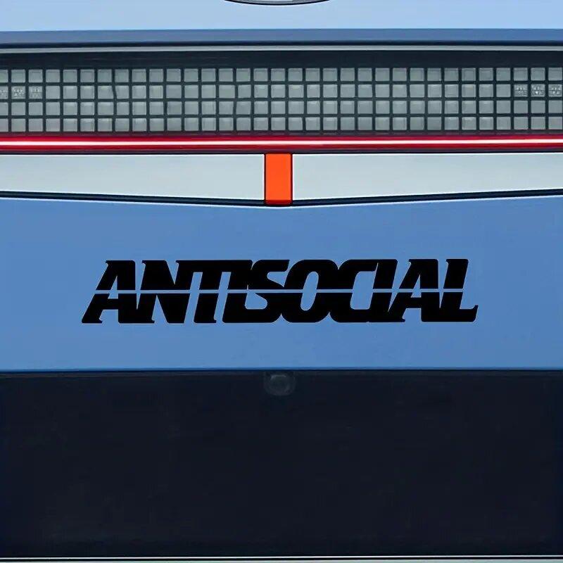 "ANTISOCIAL"Stickers,cool & Funny stickers,Decoration for Car Truck Motorcycles  Laptop