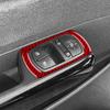 4PCS Carbon Fiber Window Lift Button Frame Sticker for Opel Corsa 2007 2008 2009 2010 2011 2012 2013 2014 LHD RHD.