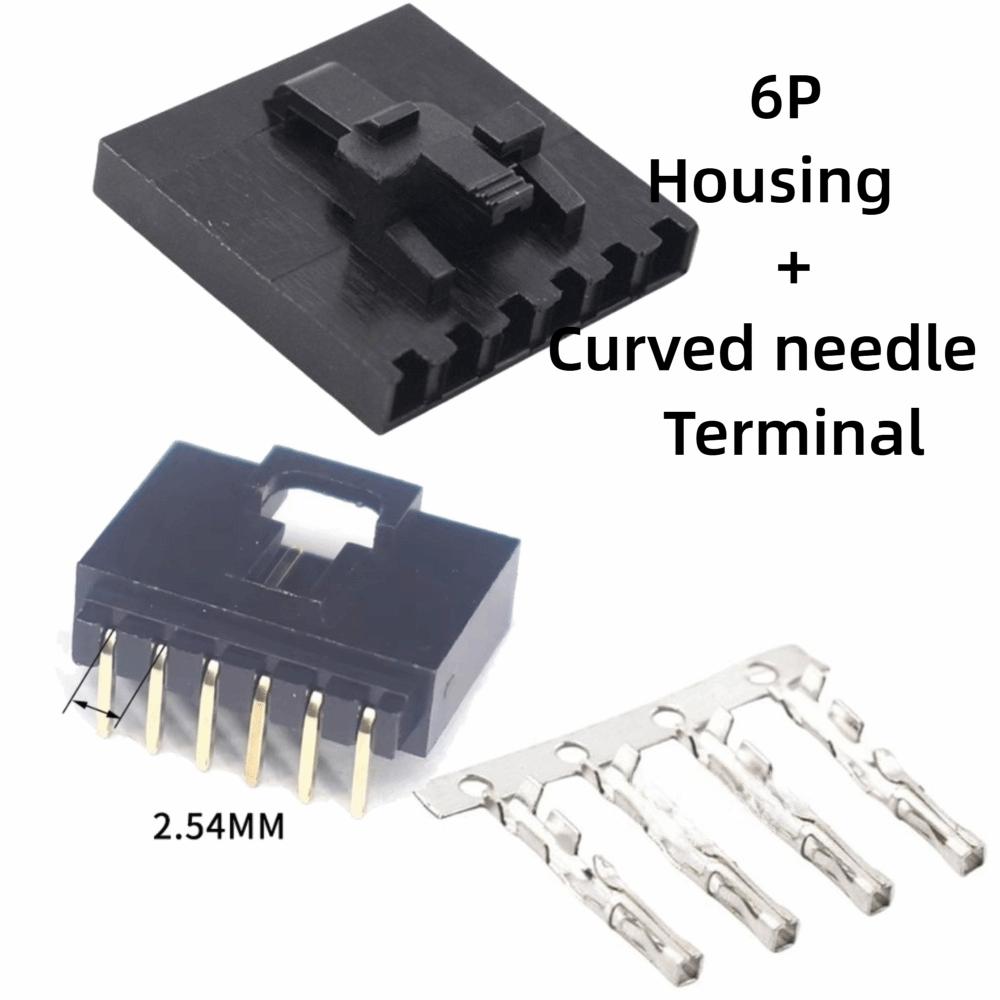 5Sets Straight Pin Pin Header Housing With Buckle Crimp Terminal New Dupont Connector Kit PCB