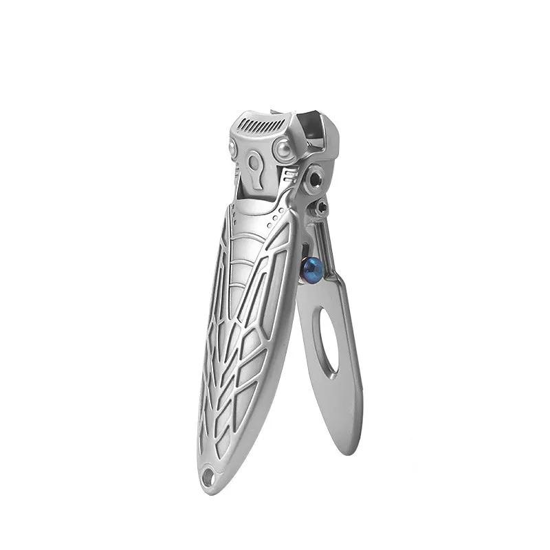 

Щипчики для ногтей «Золотая цикада» из нержавеющей стали, креативные, маленькие, с высоким внешним видом, с большим отверстием, с защитой от брызг, набор толстых щипчиков для ногтей серебряный