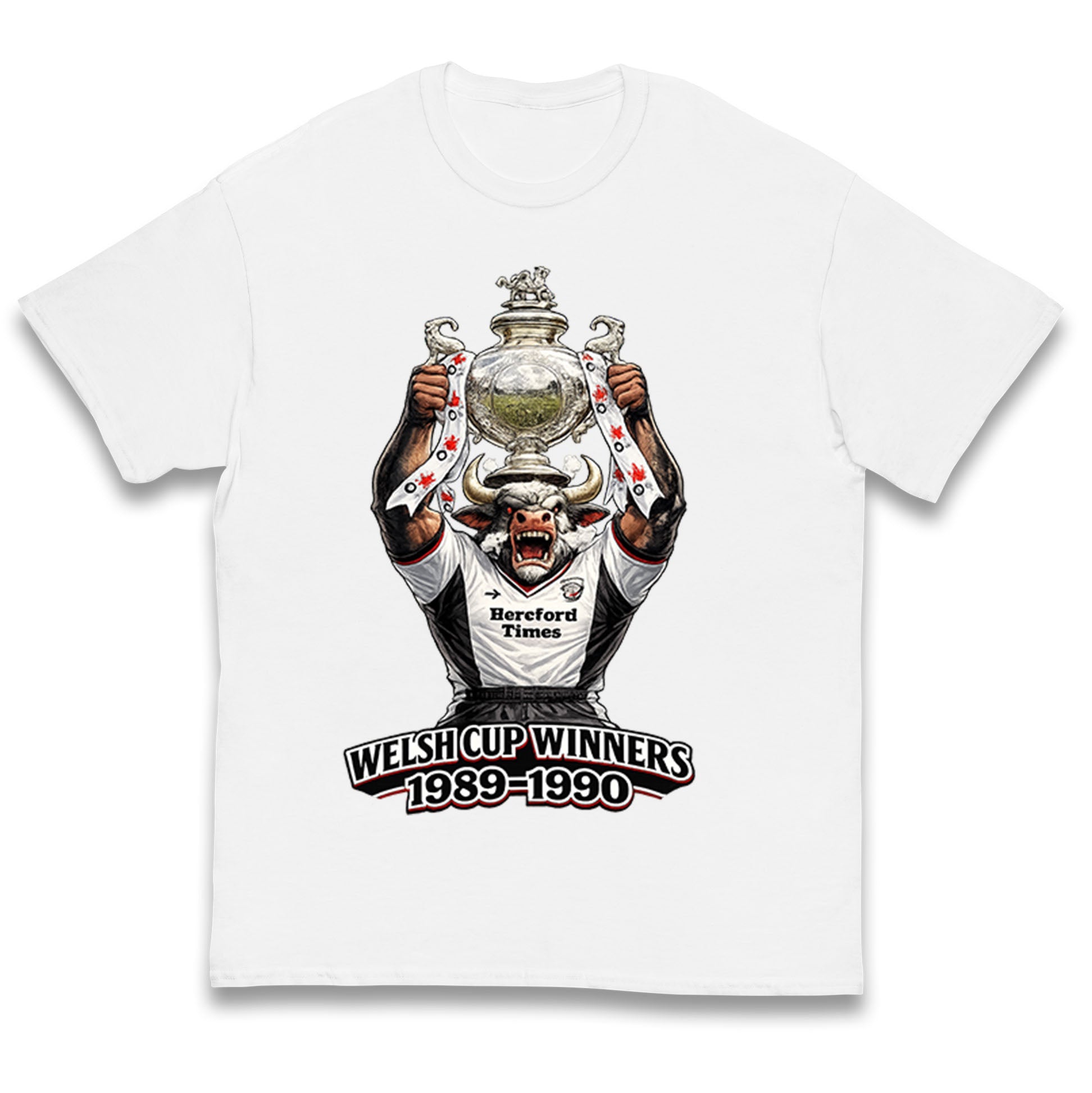 Retro Hereford United Welsh Cup Winners  1989-1990 Kids T Shirt 150