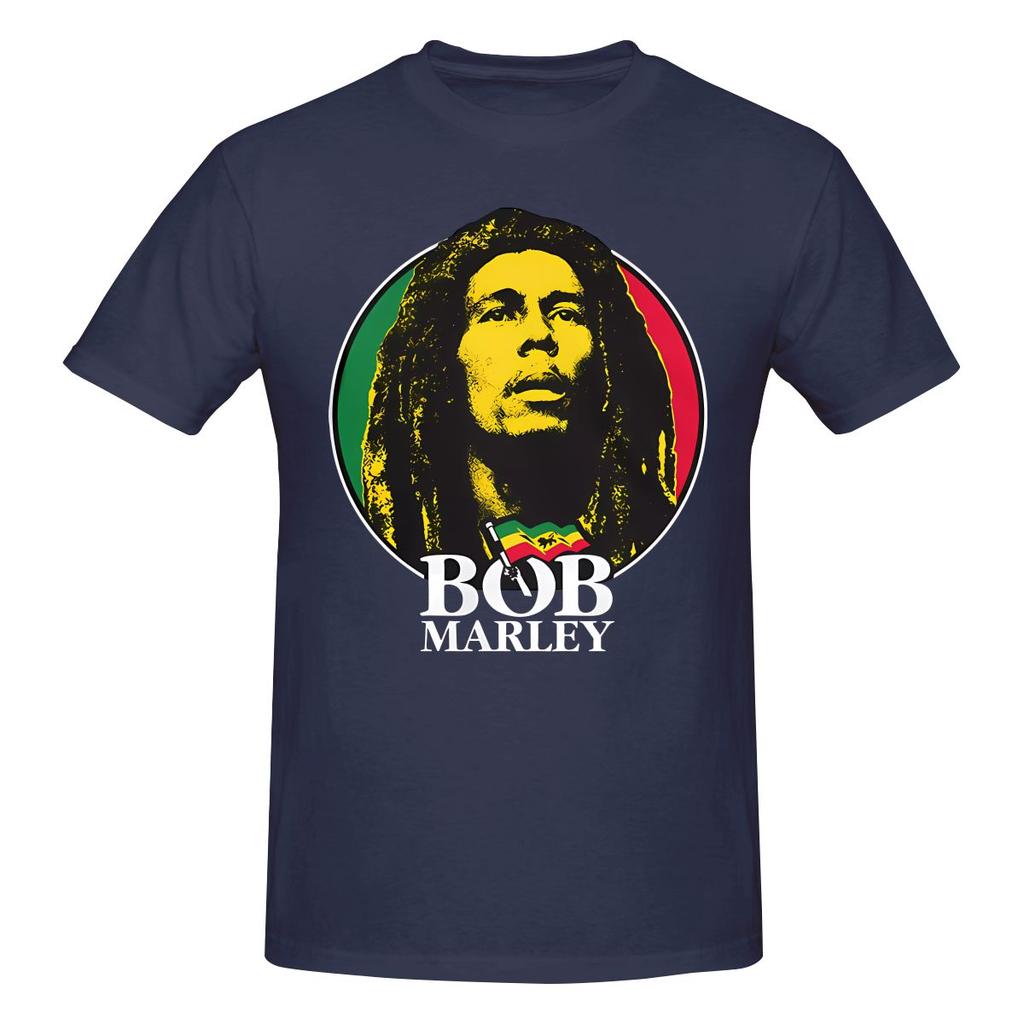 Bob Marley Graphic Japanese Fresh Tshirt Urban Casual Inner Layer For Spring And Autumn Tshirt