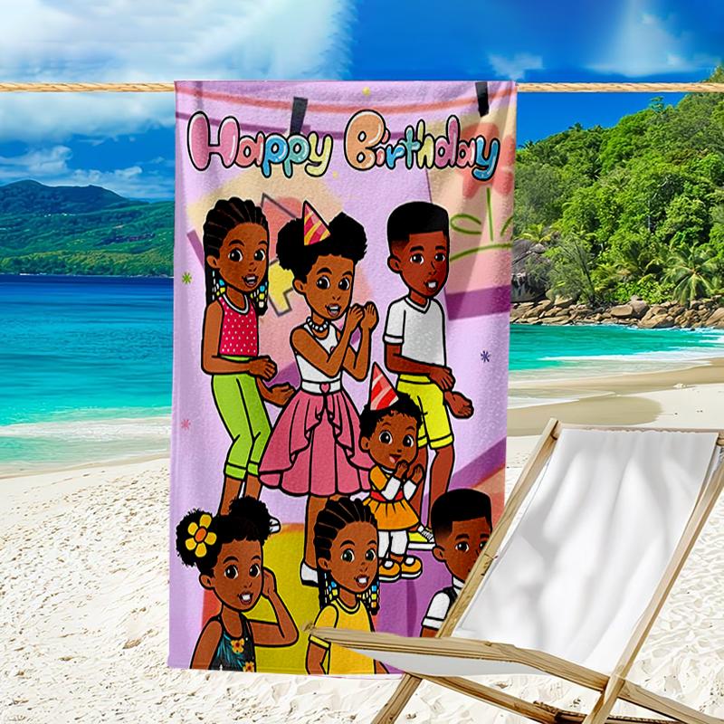 Proof Beach Towel with a Gracie's Corner3 Pattern - Soft,absorbent,quick-drying,machine Washable - Perfect for Swimming,camping,bathing
