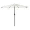 White Sun Umbrella with Steel Pole 324 X 324 X 247 Cm