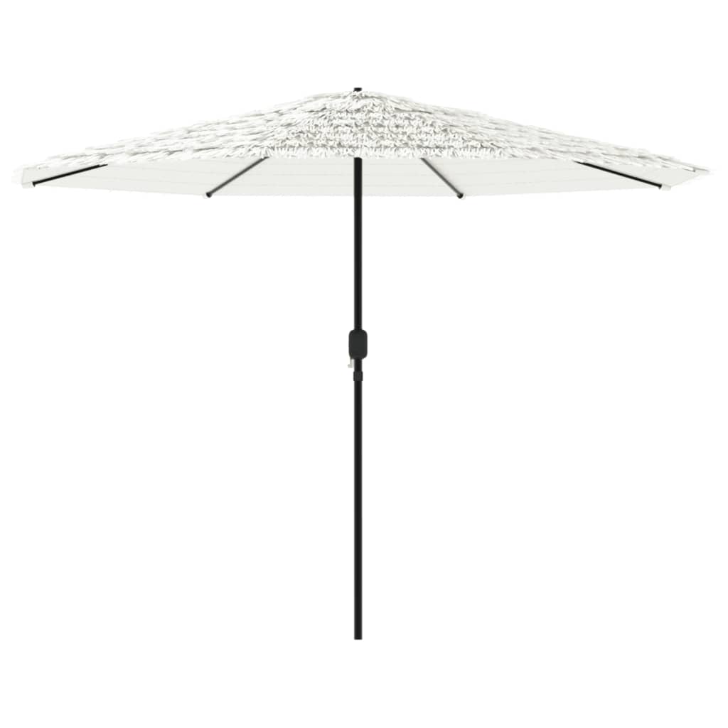 White Sun Umbrella with Steel Pole 324 X 324 X 247 Cm