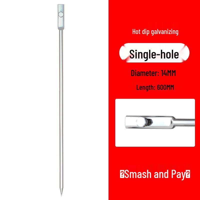 Verzinkte Blitzableiter-Erdungselektrode und Spitze