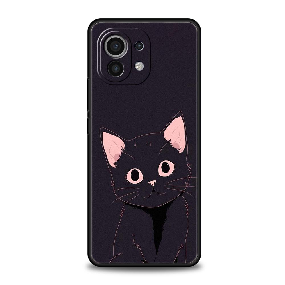 Cute Cat Phone Case For Xiaomi 15 14 13 12 Lite 14T 13T 12T Pro Poco X7 X6 X5 X4 X3 NFC F7 Ultra F6 Pro Soft Cover