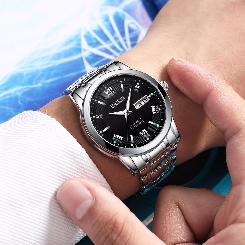 HAIQIN Men's Mechanical Waterproof Watches