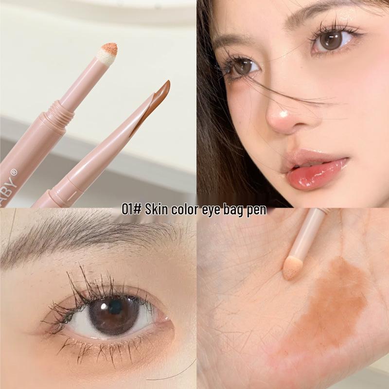 COAST BABY Crescent Dual-Ended Under-Eye Pen for Natural Highlight & Brightening Shadow - Unisex Student Party Use