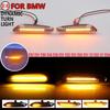 1Pair Dynamic Flowing LED Turn Signal Side Marker Light Blinker For BMW E46 E60 E61 E90 E91 E81 E87 E82 E88 E83 E84 E92 E93 X3