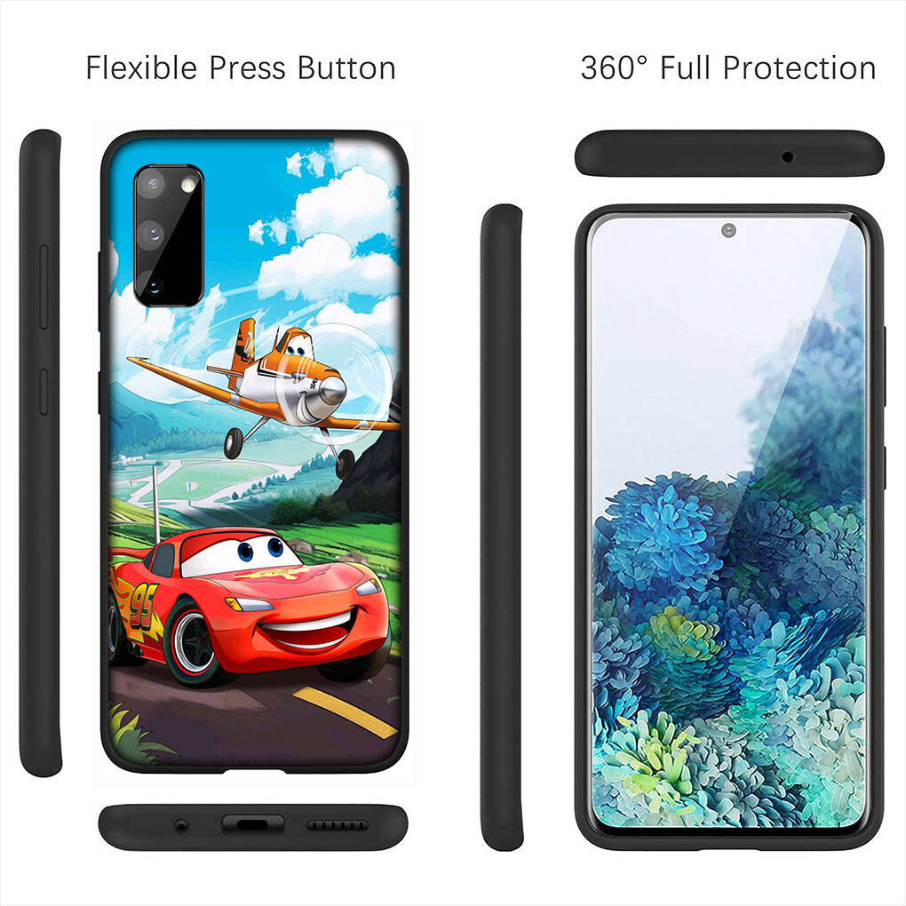For Samsung Galaxy S25 S24 S23 S22 Ultra FE Plus A17 A37 A57 A56 A55 A06 A16 A15 A36 A35 A05 A25 A54 A34 Phone Case Cars Lightning McQueen Anime Cover