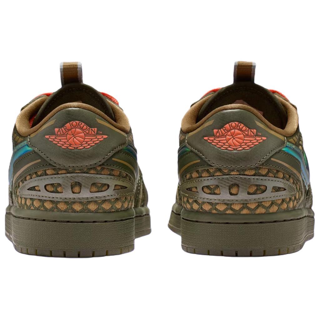 Jordan Air 1 MM V3 Bequeme Passform Niedrige Retro-Basketballschuhe Unisex Sneaker Olivgrün HQ2186-300