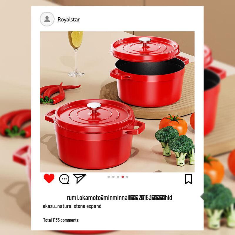 Royalstar 3-Layer Enamel Cast Iron Pot