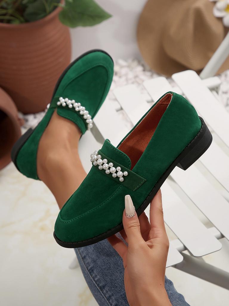 Foreign Trade Large Size Loafers 2025 New Single Shoes Leopard Print British Fashion Single Shoes Temperament Versatile Suede Women's Shoes