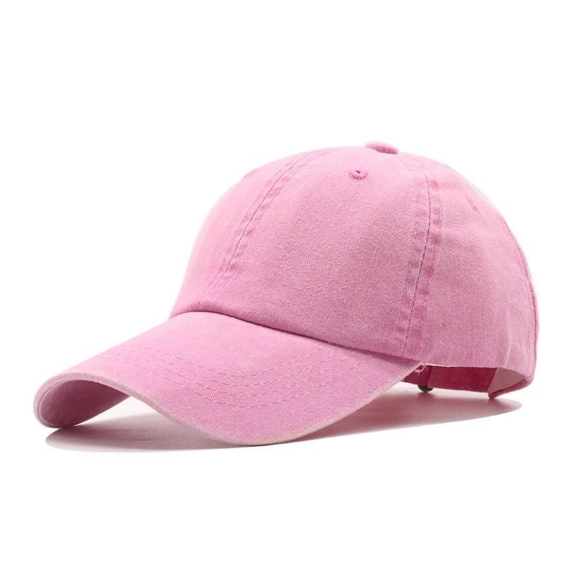 Light Plate Baseball Cap Women'S Washed Cotton Retro Sun Hat Outdoor Men'S Cap