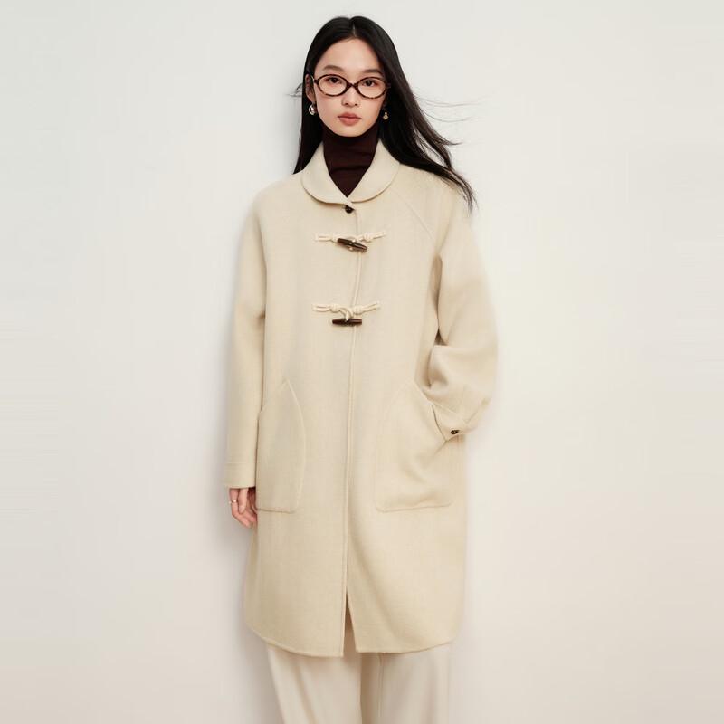 

Elva Island Women s Double-Sided Wool Toggle Coat M