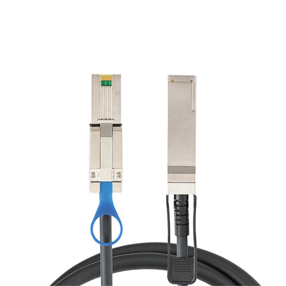 1m External SAS Cable QSFP SFF-8436 To SFF-8088 SAS Wire AWG28 For DS4243 DS4246
