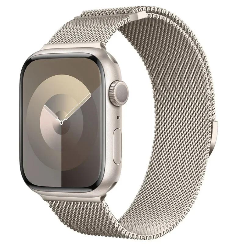 Milanese Strap For Apple Watch 10 9 8 7 41 45mm Ultra2 49mm Men's Women's Metal Breathable Band For iWatch SE 44 40 42 46mm Belt