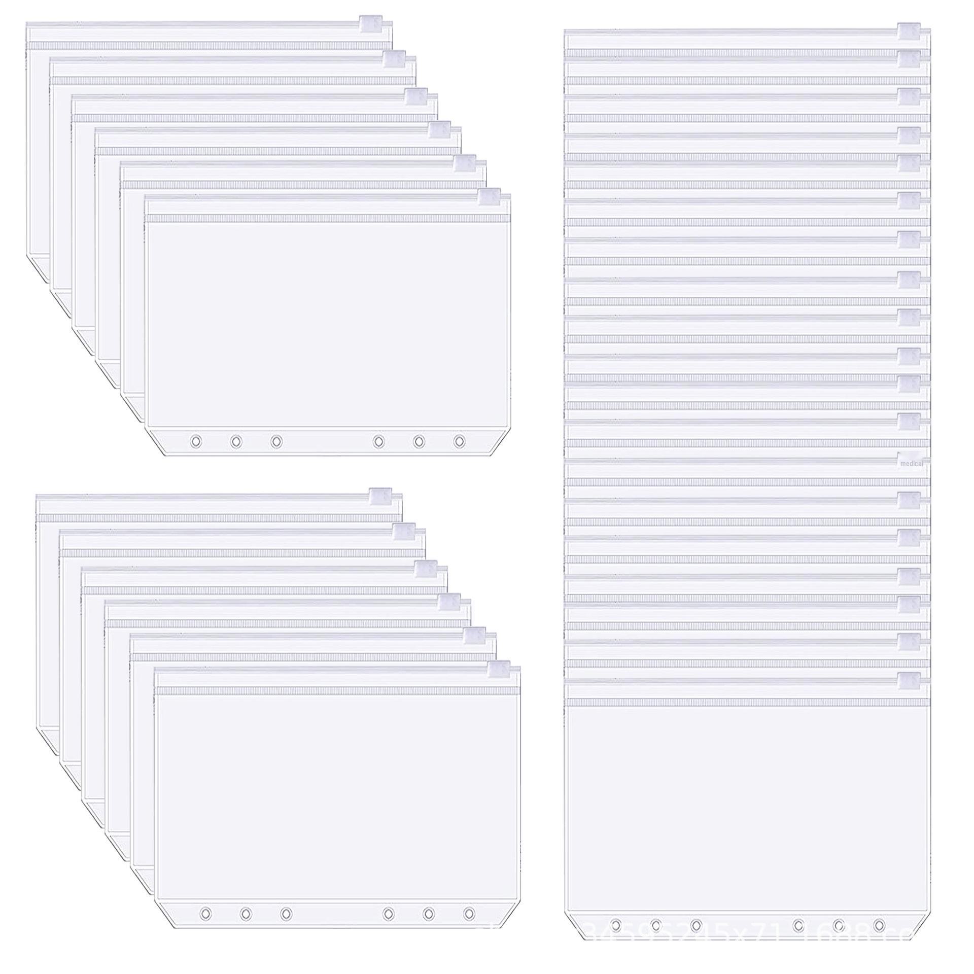 

Прозрачный ПВХ-органайзер для документов и визиток: Сумки для хранения форматов A6, A5, B5 и справочники с отрывными листами A5, pack of 30