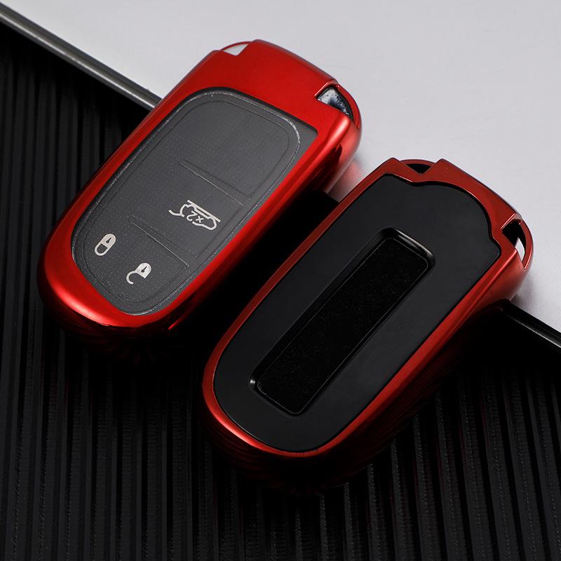 Compatible Key Cover for Jeep Compass, Renegade, Grand Cherokee & Dodge