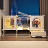Einzimmer-Suite Hundekäfig Luxus Haustier-Villa mit Toilette Separater Bereich Teddy Hundehütte Premium Haustier-Residenzsystem Innen Zwinger
