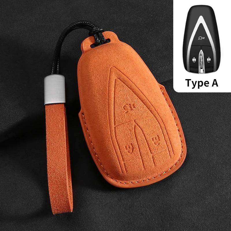 Car Remote Key Case Cover for Changan Deepal S7 SL03 2022 2023 2024 High Quality Auto Key Shell Fob Keychain Suede Accessories