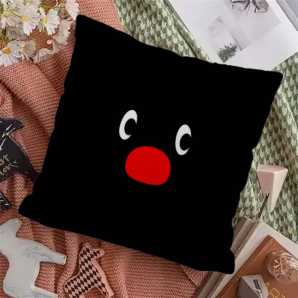 Pingu Pinga Penguin Cushion Cover Pillow Cover Decor Pillowcase Printed Cushion Case for Couch