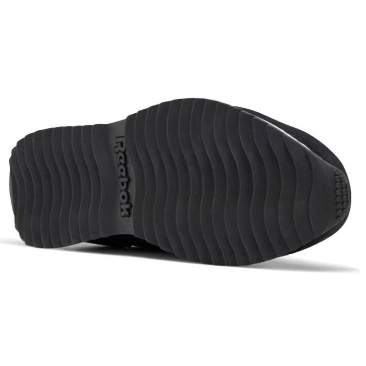 Reebok Royal Glide Ripple Clip PU Shock-Absorbing Low-Top Sports Casual Shoes, Unisex Black EF7712