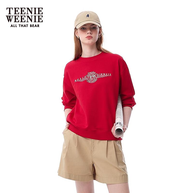 Teenie Weenie Women's Casual Bear Crew Neck Sweatshirt