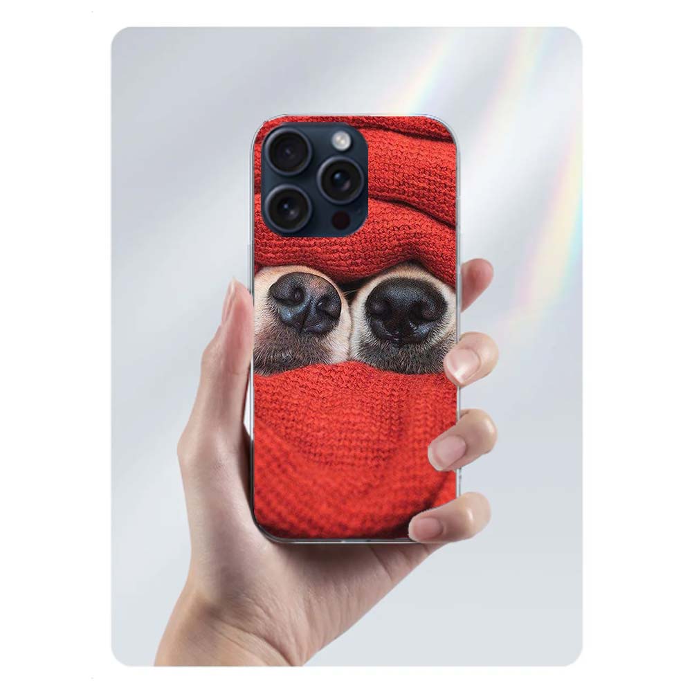 Show You Its Cute Dog Nose Clear Phone Case For Iphone 17 Air 16 Pro Max 15 Pro 14 Plus 17E 16E 11 13 12 Mini Cover Cases Fundas