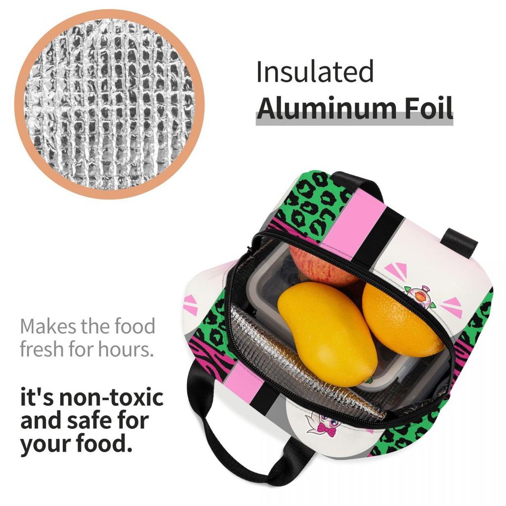 Glamrock Chica Fazbear Entertainment Insulated Lunch Bag for Women Office Cooler Thermal Food Box Tote  Lunch Boxes Container