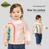 KuwaMi Kids' Rainbow Camouflage Knit Sweater