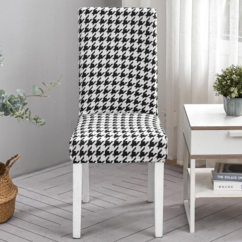 New Floral Decoration Stretch Covers Chair Cover For Dining Room Office Banquet Chair Protector Elastic Material Armchair Cover