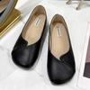 Retro Square Head Shallow Mouth Mother Shoes 2025 New Comfortable Soft Sole Versatile Flat Sole Single Shoe One Pedal Single Shoe