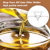 Deep Fryer Oil Cone Filter Holder Maple Syrup Cone Filter Stand With Folding Arms Stainless Steel Reusable Strainer Rack