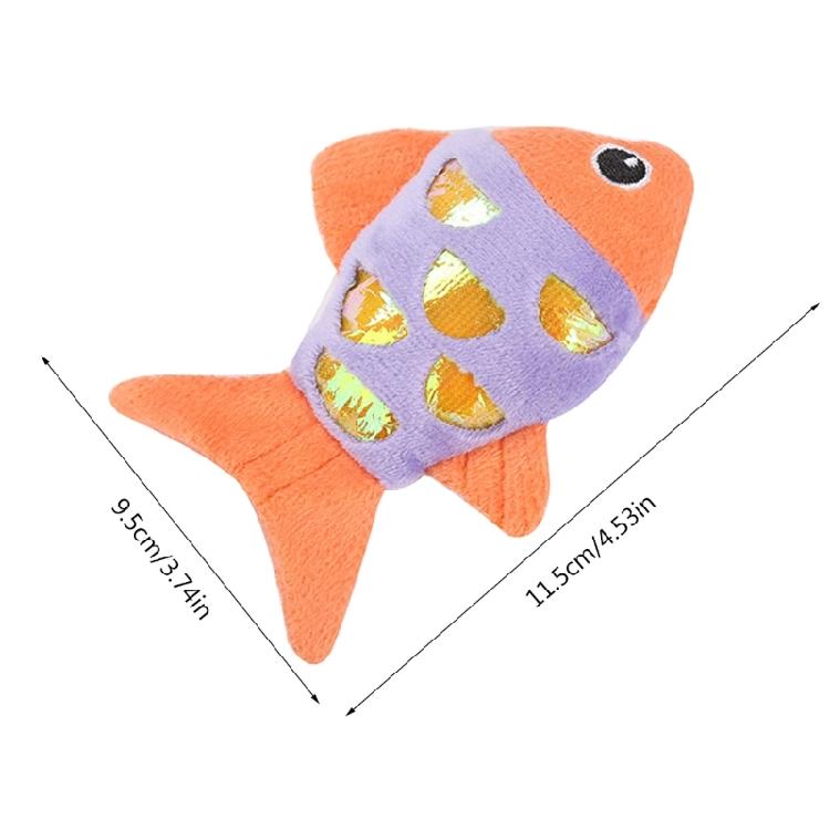 Süßes Kätzchen-Spielzeug Attraktives Plüsch-Fischform Kleines Kätzchen für Katzen zum Zahnen