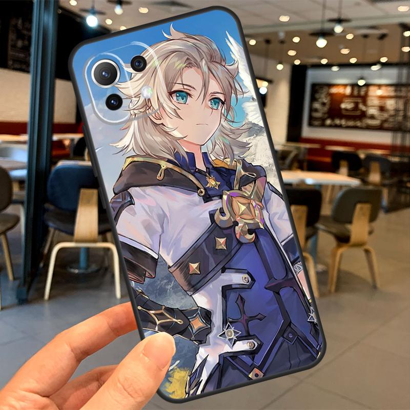 Albedo Genshin Impact Case For Xiaomi 11T 12T 13T 14T Pro 13 14 15 Ultra POCO X7 Pro X3 X5 X6 M6 F5 F6 Pro Coque