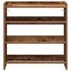 Shoe Rack Vintage Wood Look 60 x 25 x 62 cm Engineered Wood