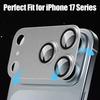 Aluminum Alloy Metal Camera Lens Protector Tempered Glass Camera Len Cover Hardness Protectors for iPhone 17 Pro Max 17PM 17Pro