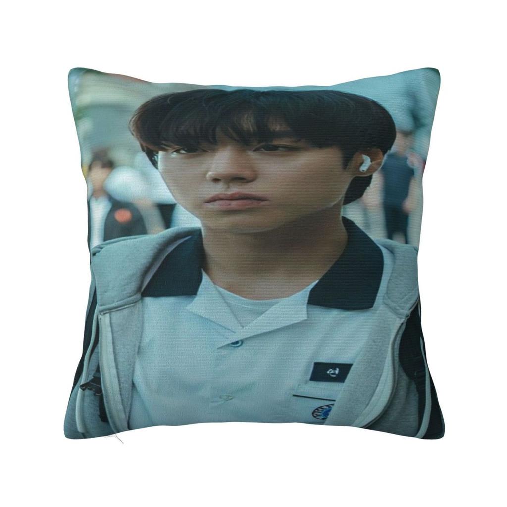 Park Ji Hoon Fan Dárková Povlak na polštář Merch Měkký Potah na polštář Povlaky na polštáře Dekorace na sedadlo S uzávěrem na zip Více velikostí
