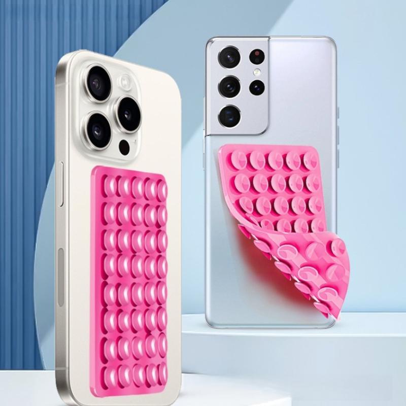 1/3Pcs Mobile Phone Silicone Sucker Pad Double Sided 40 Suction Cup Phone Holder Detachable Anti-slip Fixture