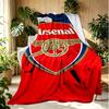 Arsenal F.C Pattern Blanket for Home Decoration, Bed, Sofa, Car Travel, Camping, Suitable for All Seasons, Birthday Christmas Gift