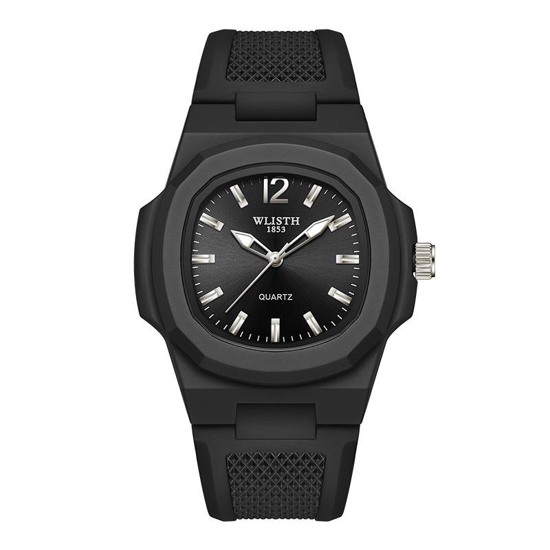 Top Brand Fashion Square Men's Watch Outdoor Sports Student Waterproof Trendy Quartz Watch